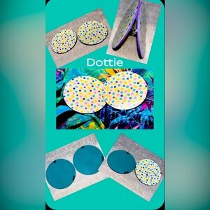 The Dottie (hand painted earrings)
